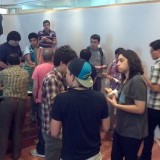 Compartiendo el almuerzo