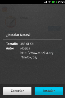 Ventana de confirmación