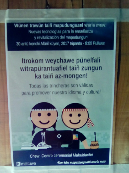 Encuentro «Nuevas tecnologías para la enseñanza y revitalización del mapudungun»